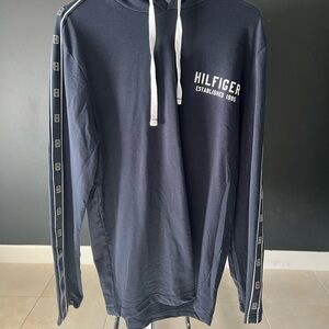 Tommy Hilfiger Navy Hoodie with White Accents